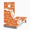 Florida State Pride 2x4 Cornhole Boards - Corn Filled Bags - Include Hole Lights view 1