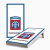 Skip's Garage 82nd Airborne Division 2x4 Cornhole Boards - Corn Filled Bags - Include Case + Edge Lights + Score view 1