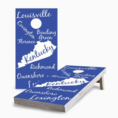 Skip's Garage Kentucky State Pride 2x4 Cornhole Boards - Corn Filled Bags - Include Case + Hole + Edge + Score