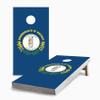 Skip's Garage Kentucky Flag 2x4 Cornhole Boards - Corn Filled Bags - Include Case + Hole Lights + Score view 1