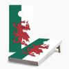 Skip's Garage Welsh Flag 2x4 Cornhole Boards - All Weather Bags - Include Hole Lights + Score Combo view 1