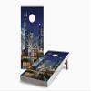 Skip's Garage Chicago 2x4 Cornhole Boards - All Weather Bags - Include Case + Edge Lights view 1