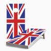 Skip's Garage British Flag 2x4 Cornhole Boards - Corn Filled Bags - Include Case + Edge Lights + Score view 1