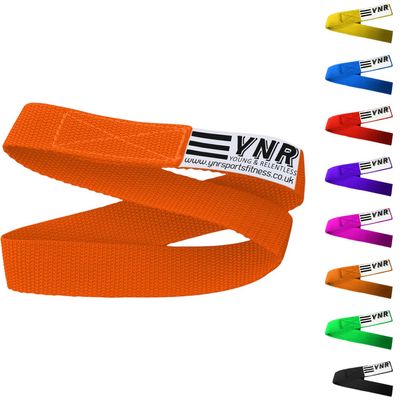 YNR Premium Gymnastic Bar Loops Straps, hand grip, palm protection, guards (24CM, Red)
