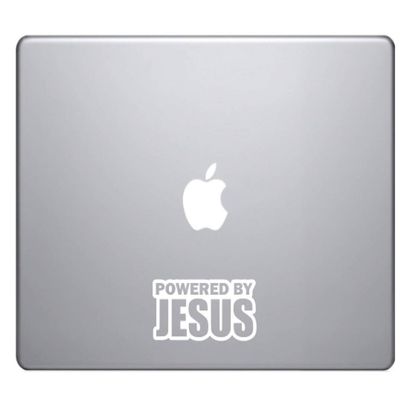 Powered by Jesus 2 Decal Decal for Car, Truck, Funny, Tumbler, Window, Motorcycle, Helmet, Bumper, Decal for Laptop, Phone, Home Decoration