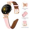 DLUCCA Leather Strap Compatible with Google Pixel Watch, Women Fashion Leather Sport Band with Unique Crown Design Slim Bracelet Compatible with Google Pixel Watch -Pink view 3