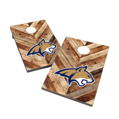 Montana State Cornhole Boards, 2x4 Bag Toss Cornhole Set, Officially Licensed Cornhole Boards, Comes with (2) Boards & (8) Bags