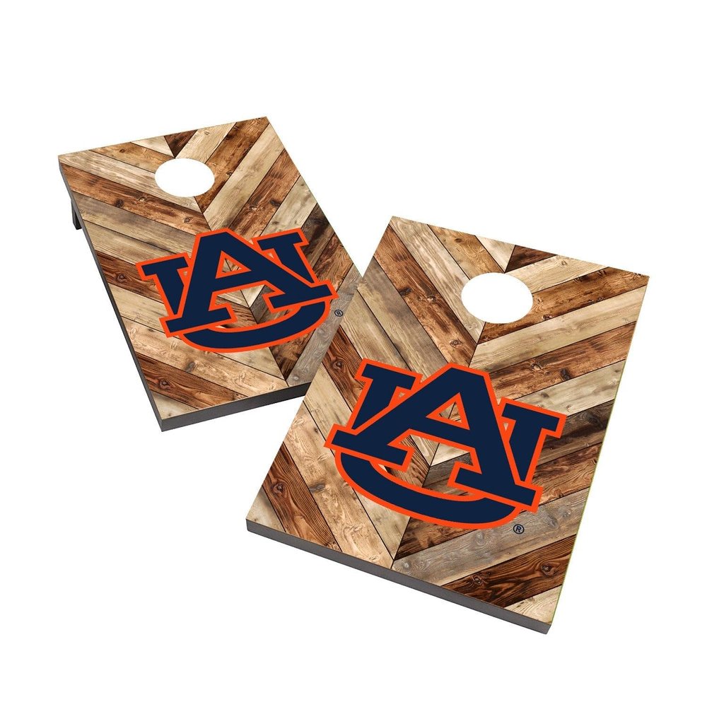 Auburn Cornhole Boards, 2x4 Bag Toss Cornhole Set, Officially Licensed Cornhole Boards, Comes with (2) Boards & (8) Bags