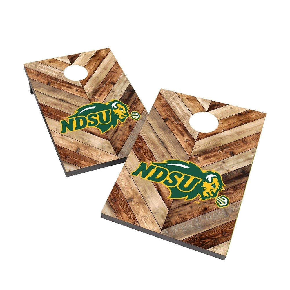 North Dakota State Cornhole Boards, 2x4 Bag Toss Cornhole Set, Officially Licensed Cornhole Boards, Comes with (2) Boards & (8) Bags
