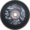 UZIAH 8 Pcs 83A Inline Skate Wheel 72mm 76mm 80mm Replacement Wheels with Bearings Outdoor Street Skating Wheel Wear-Resistant,Black,72mm view 2