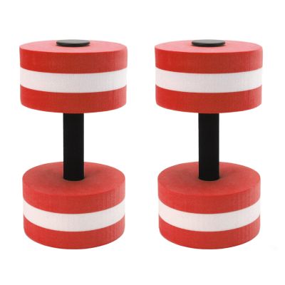 for Men Women Kids, 2 PCS EVA Water Weights Aquatics Dumbbells for Pool Exercise Set, Water Aerobics, Aquas Care, Pool Fitness, Water Exercise(red)