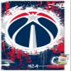Trends International NBA Washington Wizards - Maximalist Logo 23 Wall Poster, 22.37" x 34.00", Poster & Push Pin Bundle view 1