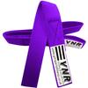 YNR Premium Gymnastic Bar Loops Straps, hand grip, palm protection, guards (31CM, Purple) view 3