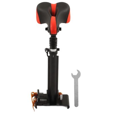 Electric Scooter, Foldable Adjustable Seat Saddle Universal Punch Free Scooter, Shock Absorbing Foam Cushion Seat Scooter Replacement for Outdoors