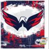 Trends International NHL Washington Capitals - Maximalist Logo 23 Wall Poster, 22.37" x 34.00", Poster & Push Pin Bundle view 1