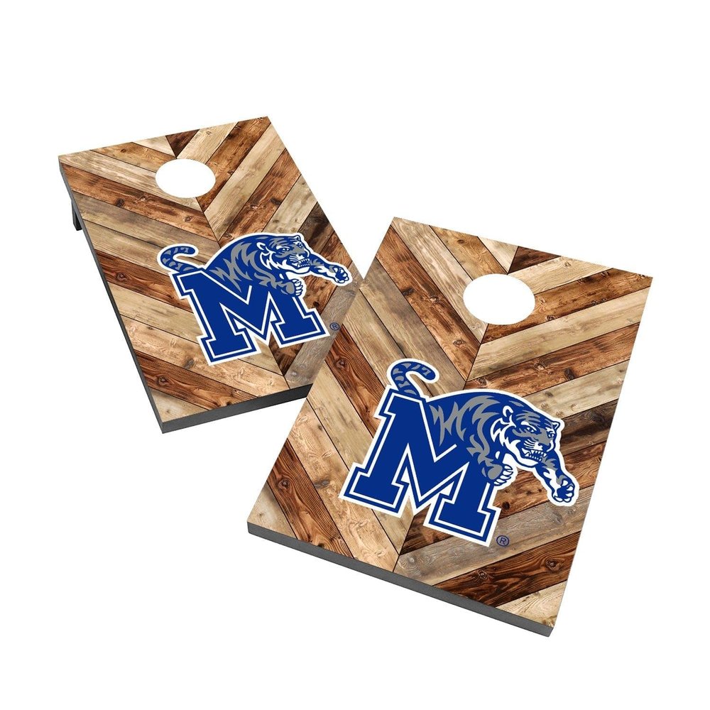 Memphis Cornhole Boards, 2x4 Bag Toss Cornhole Set, Officially Licensed Cornhole Boards, Comes with (2) Boards & (8) Bags