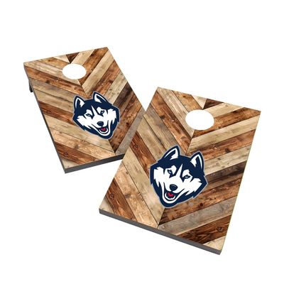 Connecticut Cornhole Boards, 2x4 Bag Toss Cornhole Set, Officially Licensed Cornhole Boards, Comes with (2) Boards & (8) Bags