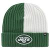 47 Men's Green New York Jets Fracture Cuffed Knit Hat view 1
