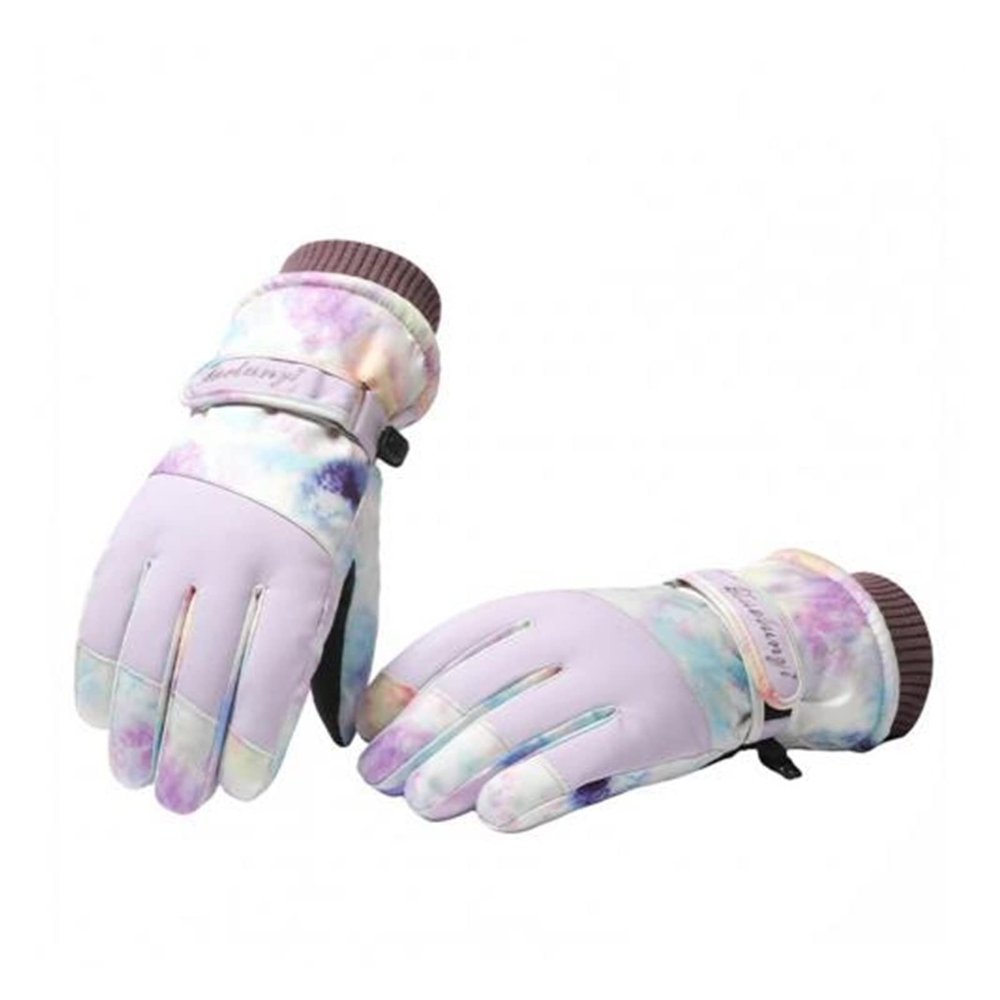 Waterproof Touchscreen Ski Gloves 1 Pair Women Gloves 2-in-1 Lightweight Screen Touch Available Winter Sport Women Mittens Ski Gloves for Bicycle Windproof Extreme Cold Weather Thermal Winter ( Color