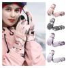 Waterproof Touchscreen Ski Gloves 1 Pair Women Gloves 2-in-1 Lightweight Screen Touch Available Winter Sport Women Mittens Ski Gloves for Bicycle Windproof Extreme Cold Weather Thermal Winter ( Color view 2