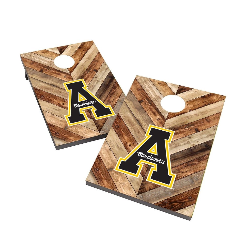 Appalachian Cornhole Boards, 2x4 Bag Toss Cornhole Set, Officially Licensed Cornhole Boards, Comes with (2) Boards & (8) Bags