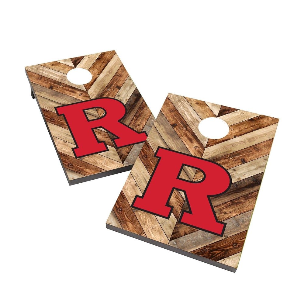 Rutgers Cornhole Boards, 2x4 Bag Toss Cornhole Set, Officially Licensed Cornhole Boards, Comes with (2) Boards & (8) Bags