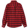 Aimehonpe Boys Girls Flannel Plaid Shirts Long Sleeve Spring Buffalo Western Button Down Shirt Vintage Lightweight, RedBlackBuffalo, XX-Large view 2