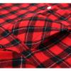 Aimehonpe Boys Girls Flannel Plaid Shirts Long Sleeve Spring Buffalo Western Button Down Shirt Vintage Lightweight, RedBlackBuffalo, XX-Large view 4