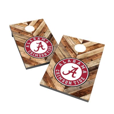 Alabama Cornhole Boards, 2x4 Bag Toss Cornhole Set, Officially Licensed Cornhole Boards, Comes with (2) Boards & (8) Bags