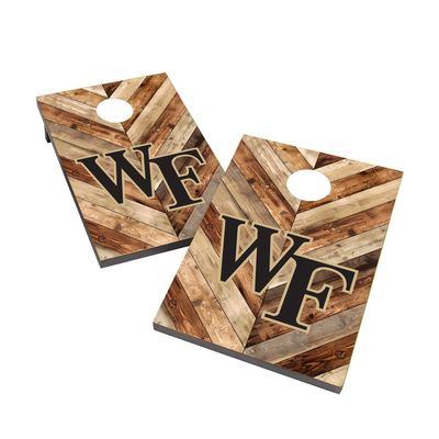 Wake Forest Cornhole Boards, 2x4 Bag Toss Cornhole Set, Officially Licensed Cornhole Boards, Comes with (2) Boards, (8) Bags, (1) Carry Case & LED Hole Lights