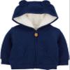 Simple Joys by Carter's unisex-baby Hooded Sweater Jacket with Sherpa Lining, Navy, 18 Months view 1
