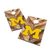 Michigan Cornhole Boards, 2x4 Bag Toss Cornhole Set, Officially Licensed Cornhole Boards, Comes with (2) Boards & (8) Bags view 1