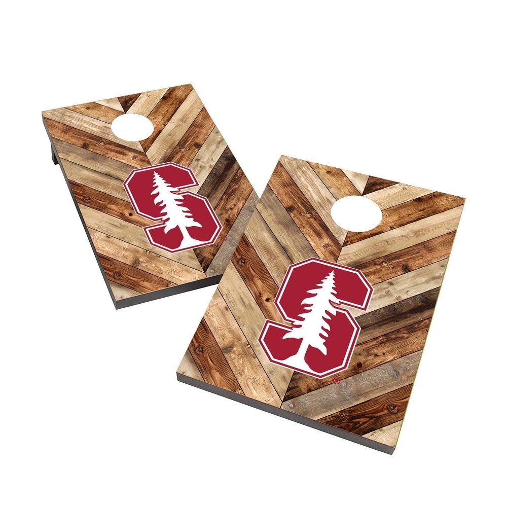 Stanford Cornhole Boards, 2x4 Bag Toss Cornhole Set, Officially Licensed Cornhole Boards, Comes with (2) Boards, (8) Bags & (1) Carry Case