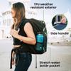 COR Surf Travel Backpack Carry On Backpack for Airplanes - Travel Backpack with Clamshell Design The Island Hopper - 40L Green view 4
