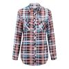 Womens Plaid Shirts Button Down Long Sleeve Blouse Fall Shackets Jackets Casual Tunics Boyfriend Tops Fall Outfits 2023 view 3