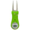 Giggle Golf Green Plastic Divot Repair Tool with Metal Bling Queen of The Green (Green Crown) Golf Ball Marker | Foldable Switchblade Divot Tool view 1