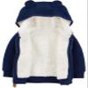 Simple Joys by Carter's Boys' Hooded Sweater Jacket with Sherpa Lining, Navy, NB view 2