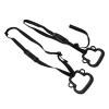 Obetuens Gymnastic Loops, Monkey Shape Easy Installation Ergonomic Multipurpose Load Bearing 150KG 2Pcs Portable Pull Up Loops with Adjustable Straps for Bars(Black) view 1