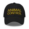 RIVEMUG Animal Control Embroidered Cap Curved Bill Relaxed Fit Low Crown Adjustable Dad Hat Black view 2