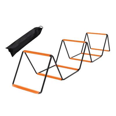 Colaxi Agility Ladder Training Equipment Multipurpose Foldable Stairs Agility Training Ladder Workout Ladder for Rugby Foot Exercise, Orange