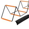 Colaxi Agility Ladder Training Equipment Multipurpose Foldable Stairs Agility Training Ladder Workout Ladder for Rugby Foot Exercise, Orange view 2