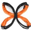 Colaxi Agility Ladder Training Equipment Multipurpose Foldable Stairs Agility Training Ladder Workout Ladder for Rugby Foot Exercise, Orange view 4