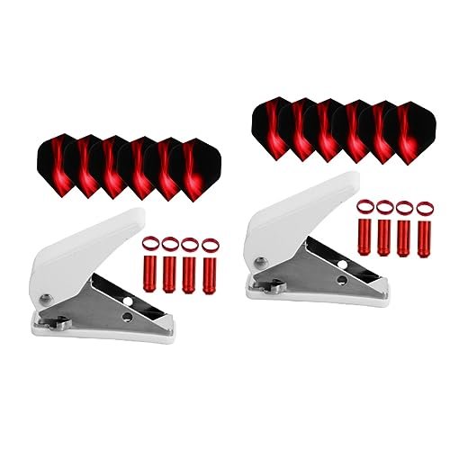 BESPORTBLE 38pcs Dart Accessory Set with Flight Protectors Tools for Beginners and Family Fun Includes Flights Shaft