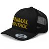 RIVEMUG Animal Control Curved Bill Trucker Hat Mid Crown Adjustable Cap Black view 1