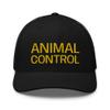 RIVEMUG Animal Control Curved Bill Trucker Hat Mid Crown Adjustable Cap Black view 2