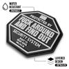 Fuck Around and Find Out Security Patch - FAFO Sign Morale Patches | Military Patches for Backpacks, Tactical Vest, Dog Harness, Chest Pack | Hook and Loop Rubber PVC (Protected by - Gray) view 4