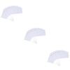 Didiseaon 60pcs White Hand- Referee Flags for Sports Events Lightweight Waving Banners for Racing Fans Easy Assembly Commanding Flags for Parties and Community Gatherings view 1