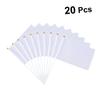 Didiseaon 60pcs White Hand- Referee Flags for Sports Events Lightweight Waving Banners for Racing Fans Easy Assembly Commanding Flags for Parties and Community Gatherings view 4