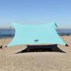Neso Gigante Portable Beach Tent Sun Shelter - Lightweight Beach Shade Canopy - Easy Setup for Family Outings - Patented Reinforced Corners - UPF 50+ Sun Protection - 8ft Tall, 11 x 11ft - Seafoam view 1