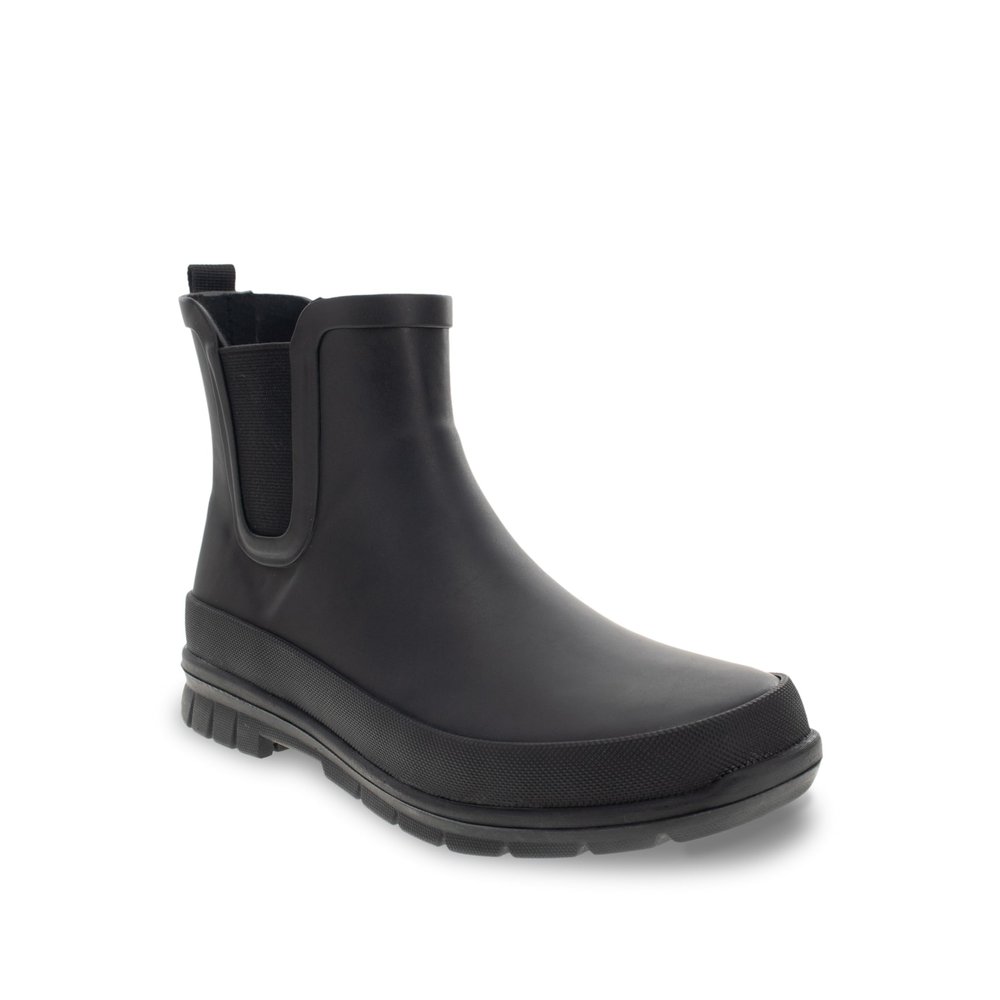 Western Chief Women's Classic Matte Chelsea Rain Boot, Black, 6